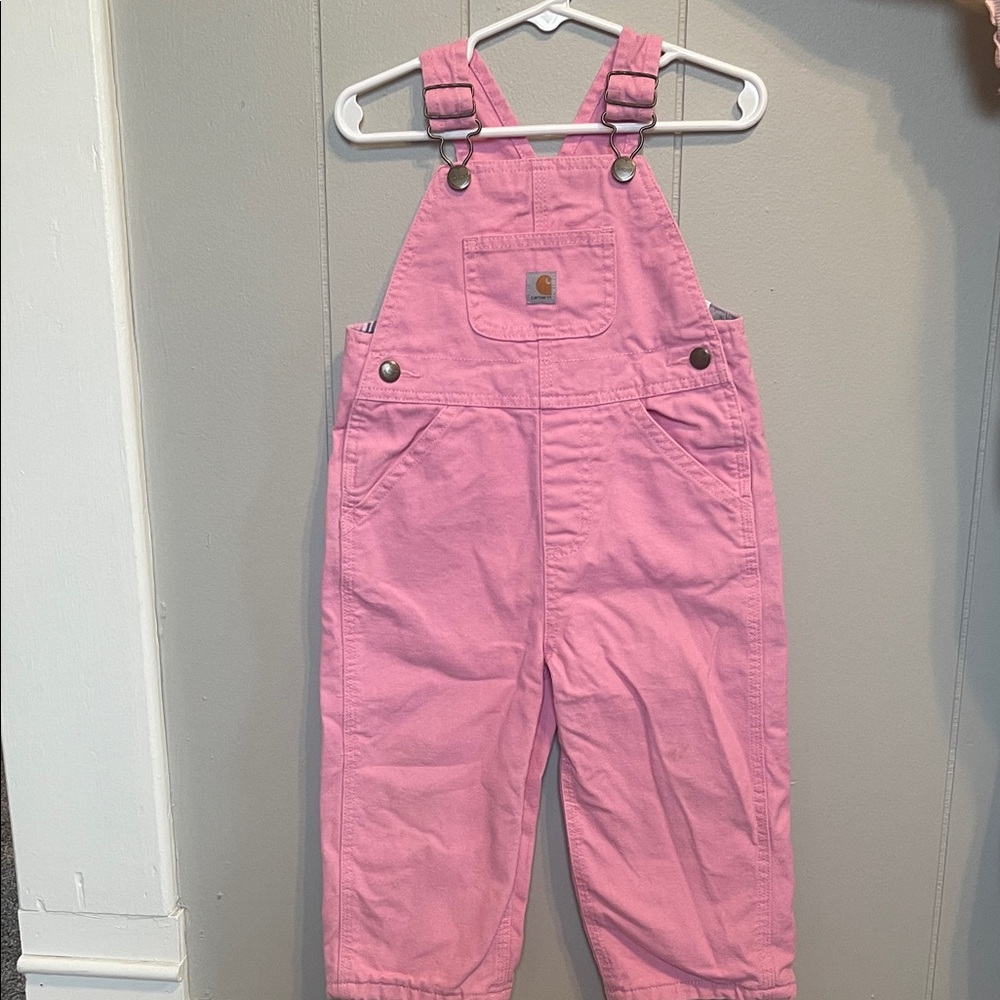 Carhartt Kids Light Pink Overalls